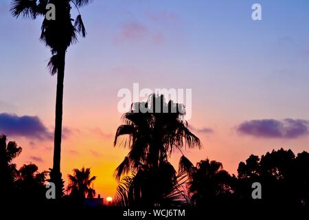 Sonnenuntergang in Rabat, Marokko Stockfoto