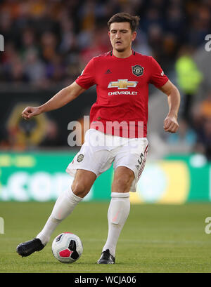 Harry Maguire von Manchester United in der Premier League Spiel im Molineux, Wolverhampton. Stockfoto