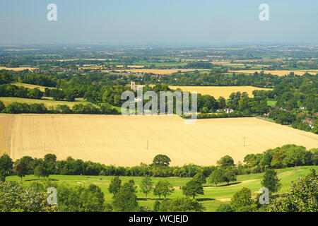 Ein Blick auf das ellesborough aus Coombe Hill, Buckinghamshire Stockfoto