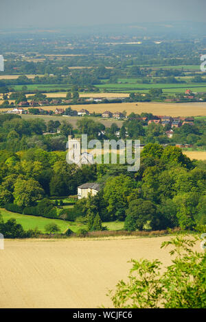 Ein Blick auf das ellesborough aus Coombe Hill, Buckinghamshire Stockfoto