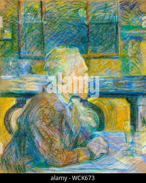 Porträt von Vincent van Gogh von Henri de Toulouse Lautrec, Kreide auf Papier, 1887 Stockfoto