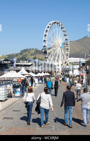 Das Kap Rad, ein großes Riesenrad an der V & A Waterfront, Cape Town, Western Cape, Südafrika Stockfoto
