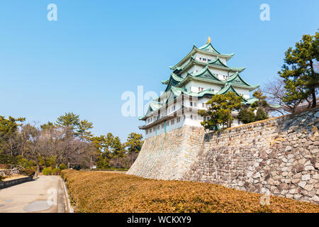 Nagoya Castle historisches Wahrzeichen in Nagoya in Japan. Stockfoto