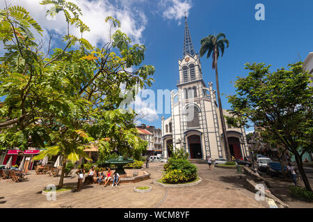 Fort-De-France, Martinique, Frankreich - 12 August 2019: Cathedrale Saint Louis auf Martinique, in Westindien Stockfoto