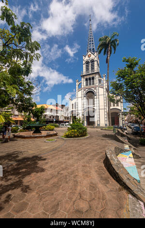 Fort-De-France, Martinique, Frankreich - 12 August 2019: Cathedrale Saint Louis auf Martinique, in Westindien Stockfoto