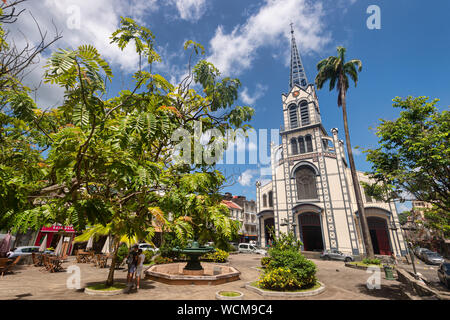 Fort-De-France, Martinique, Frankreich - 12 August 2019: Cathedrale Saint Louis auf Martinique, in Westindien Stockfoto
