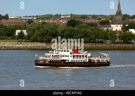 MV Royal Iris. Überfahrt mit der Fähre die Mersey River. Merseyside. Liverpool England Großbritannien Stockfoto