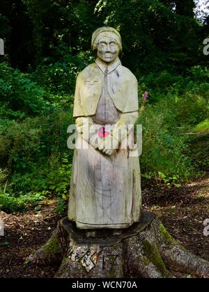 Bilder des Ersten Weltkrieges Erinnerung Skulpturenweg, Rozelle Park, Ayr Stockfoto