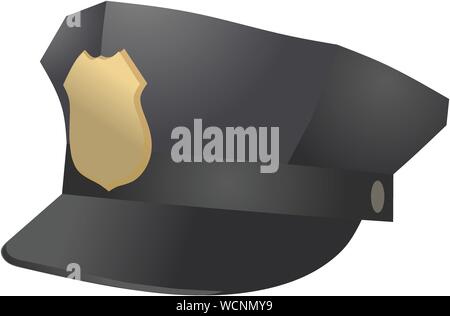 Polizist hat Vector Illustration auf weißen isoliert Stock Vektor