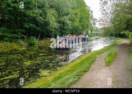 Die Leeds Liverpool Canal an Aspull in der Nähe von Wigan in Greater Manchester Stockfoto