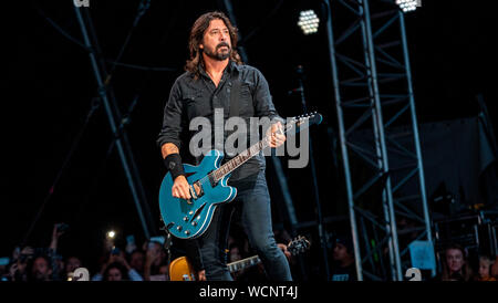 Foo Fighters bei RDS Arena, Dublin, 21. August 2019 Stockfoto