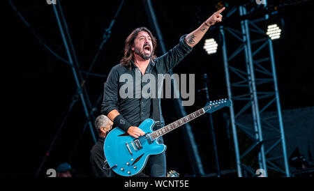 Foo Fighters bei RDS Arena, Dublin, 21. August 2019 Stockfoto