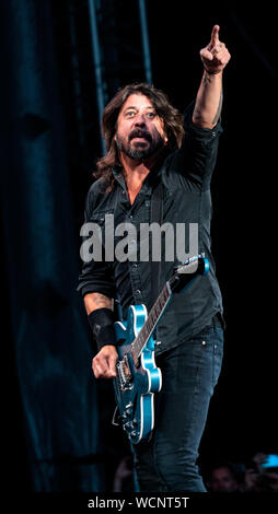 Foo Fighters bei RDS Arena, Dublin, 21. August 2019 Stockfoto