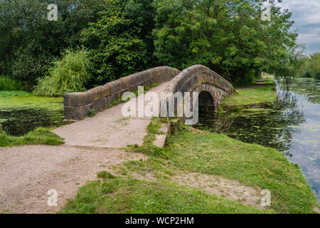 Die Leeds Liverpool Canal an Aspull in der Nähe von Wigan in Greater Manchester Stockfoto