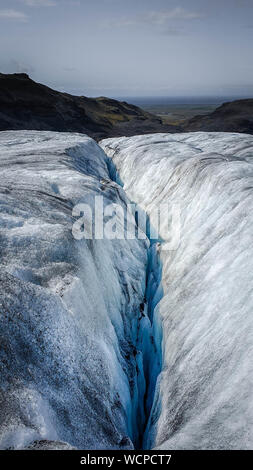 Sólheimajökull Gletscher Stockfoto
