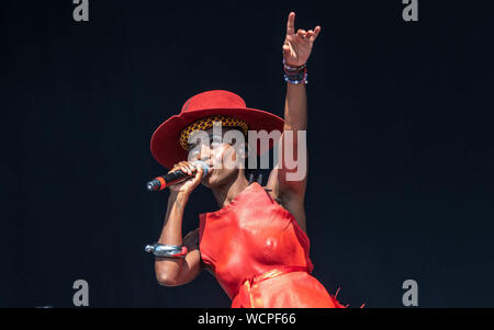 Camp Bestival 2019 - Tag 3 - Auftritte mit: Morcheeba Wo: East Lulworth, Dorset, Großbritannien Wann: 28 Aug 2019 Quelle: WENN.com Stockfoto