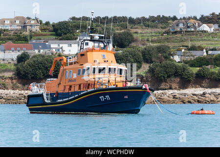 St Marys Leben Boot, Isles of Scilly Stockfoto