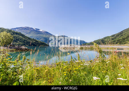 Landschaft mit Nordfjord in Norwegen, Nordfjord bietet eine der besten norwegischen Landschaft. Stockfoto