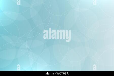 Abstrakten neutralen Hintergrund. Glatte blasen und Kreise. Blauer Hintergrund mit Highlights. Ruhe grauen Farbverlauf für App oder Tapeten. Blaue Vorlage für pos Stock Vektor