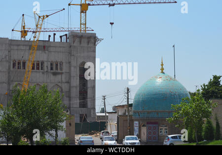 Öffentliche Bauarbeiten in hast Imam Square, Taschkent, Usbekistan Stockfoto