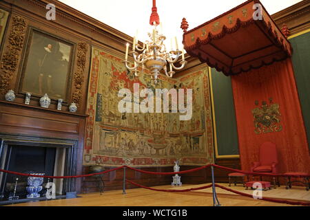 King's Anwesenheit Kammer, Hampton Court Palace, East Molesey, Surrey, England, Großbritannien, USA, UK, Europa Stockfoto