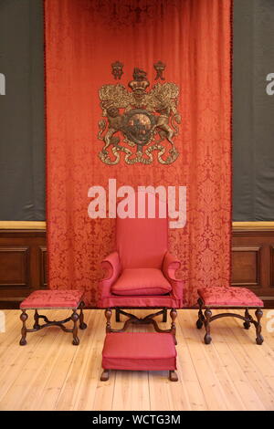 King's Anwesenheit Kammer, Hampton Court Palace, East Molesey, Surrey, England, Großbritannien, USA, UK, Europa Stockfoto