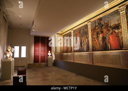 Die Triumphe von Caesar, Mantegna Galerie, Hampton Court Palace, East Molesey, Surrey, England, Großbritannien, USA, UK, Europa Stockfoto