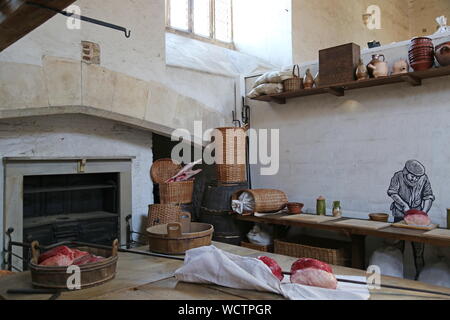 Tudor große Küchen, Hampton Court Palace, East Molesey, Surrey, England, Großbritannien, USA, UK, Europa Stockfoto
