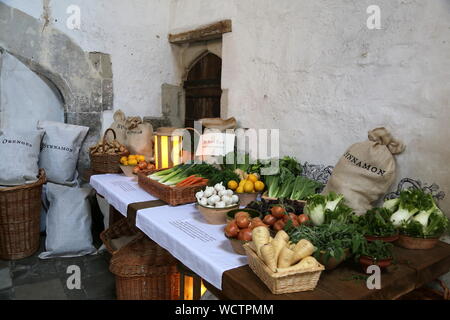 Tudor große Küchen, Hampton Court Palace, East Molesey, Surrey, England, Großbritannien, USA, UK, Europa Stockfoto