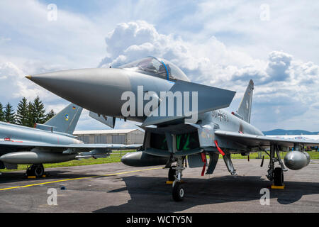 Eurofighter Typhoon (EF2000) am SIAF, Slowakische International Air Fest 2019. Sliac, Slowakei. Stockfoto