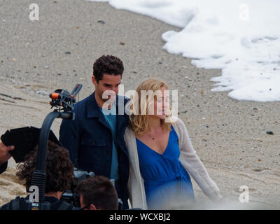 FFP New Media, Mein Cousine die Liebe und ich, mein Cousin und ich. Rosamunde Pilcher romantischen Film vor Ort im Hafen von Newquay und Fistral Beach, Co Stockfoto