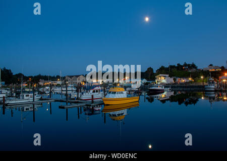 Hafen an der Küste von Oregon City Bandon Stockfoto