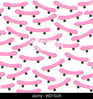 Satz von skateboards sport Muster Hintergrund Vector Illustration Design Stock Vektor