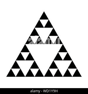 Sierpinski-dreieck Stockfoto