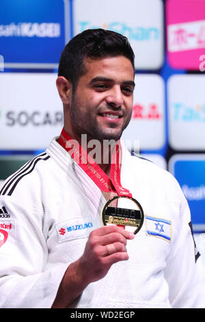 Nippon Budokan, Tokyo, Japan. 28 Aug, 2019. Sagi Muki (ISR), 28. August 2019 - Judo: World Judo Championships Tokyo 2019 Männer -81 kg Preisverleihung im Nippon Budokan, Tokyo, Japan. Credit: yohei Osada/LBA SPORT/Alamy leben Nachrichten Stockfoto