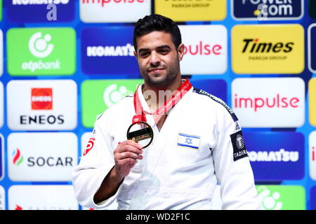 Nippon Budokan, Tokyo, Japan. 28 Aug, 2019. Sagi Muki (ISR), 28. August 2019 - Judo: World Judo Championships Tokyo 2019 Männer -81 kg Preisverleihung im Nippon Budokan, Tokyo, Japan. Credit: Naoki Nishimura/LBA SPORT/Alamy leben Nachrichten Stockfoto