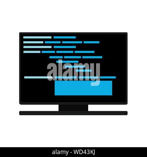 Programm Code Image Stock Vektor