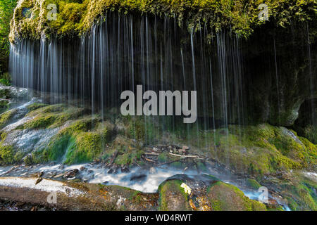 Moos Wasserfall Wutachschlucht Schlucht, Schwarzwald, Baden-Württemberg, Deutschland, Stockfoto