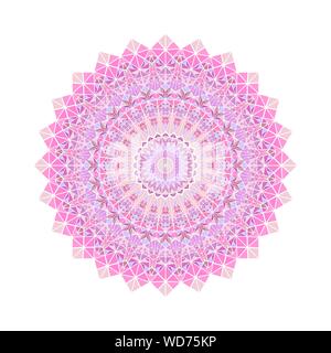 Runde verzierten geometrische Dreieck Fliese ornament Mandala - polygonale Rundschreiben abstrakte Zier vektor Element aus Mosaik Dreiecke Stock Vektor