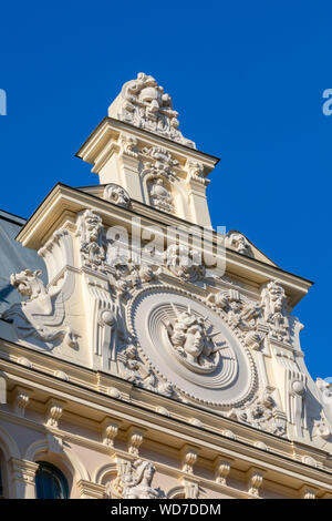 Art Nouveau Architektur auf der Albert Street, Riga, Lettland, Nordeuropa, Stockfoto