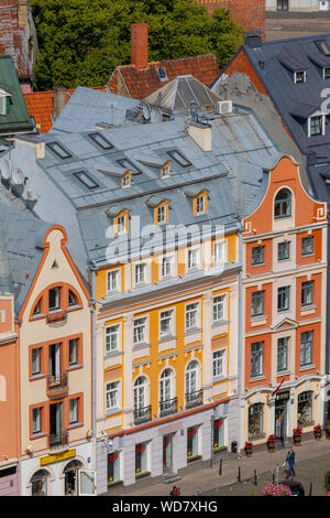 Erhöhte Blick über Riga, Riga, Lettland, Nordeuropa, Stockfoto