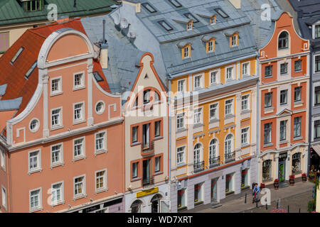 Erhöhte Blick über Riga, Riga, Lettland, Nordeuropa, Stockfoto