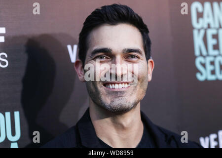 Hollywood, Vereinigte Staaten. 28 Aug, 2019. HOLLYWOOD, LOS ANGELES, Kalifornien, USA - 28. August: Tyler Hoechlin kommt an der Los Angeles Premiere des vertikalen Unterhaltung' können Sie ein Geheimnis?" Kinos ArcLight Hollywood am 28 August, 2019 in Hollywood, Los Angeles, Kalifornien, USA. (Foto von Xavier Collin/Image Press Agency) Quelle: Bild Presse Agentur/Alamy leben Nachrichten Stockfoto