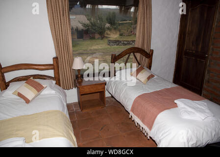 Chilcabamba Lodge in den Cotopaxi National Park auf 3500 Meter in den Anden von Ecuador. Stockfoto