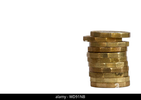 Pfund-Münzen Stockfoto