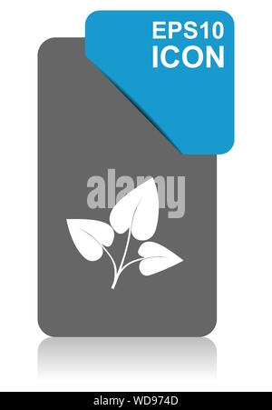 Blatt schwarz und Blau vector Zeiger Symbol auf weißem Hintergrund in der Eps 10. Stock Vektor