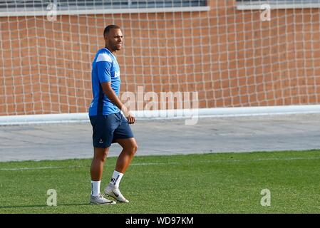 Madrid, Spanien. 29 Aug, 2019. BRAITHWAITE WÄHREND DER SCHULUNG AUF CD LEGANES LEGANES SPORT STADT. Donnerstag, 29. August 2019. Credit: CORDON PRESSE/Alamy leben Nachrichten Stockfoto