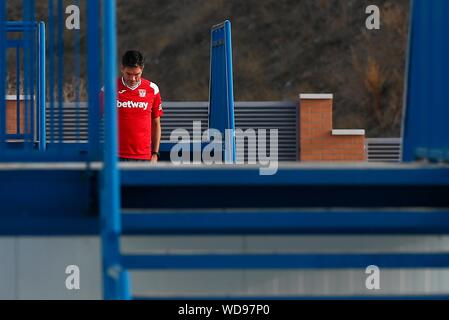 Madrid, Spanien. 29 Aug, 2019. PELLEGRINO WÄHREND DER SCHULUNG AUF CD LEGANES LEGANES SPORT STADT. Donnerstag, 29. August 2019. Credit: CORDON PRESSE/Alamy leben Nachrichten Stockfoto