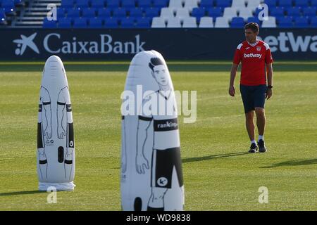 Madrid, Spanien. 29 Aug, 2019. PELLEGRINO WÄHREND DER SCHULUNG AUF CD LEGANES LEGANES SPORT STADT. Donnerstag, 29. August 2019. Credit: CORDON PRESSE/Alamy leben Nachrichten Stockfoto