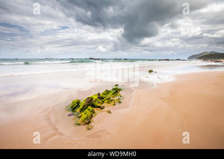 Trengandin Beach in der Nähe von Dorf Noja, Kantabrien, Spanien Stockfoto